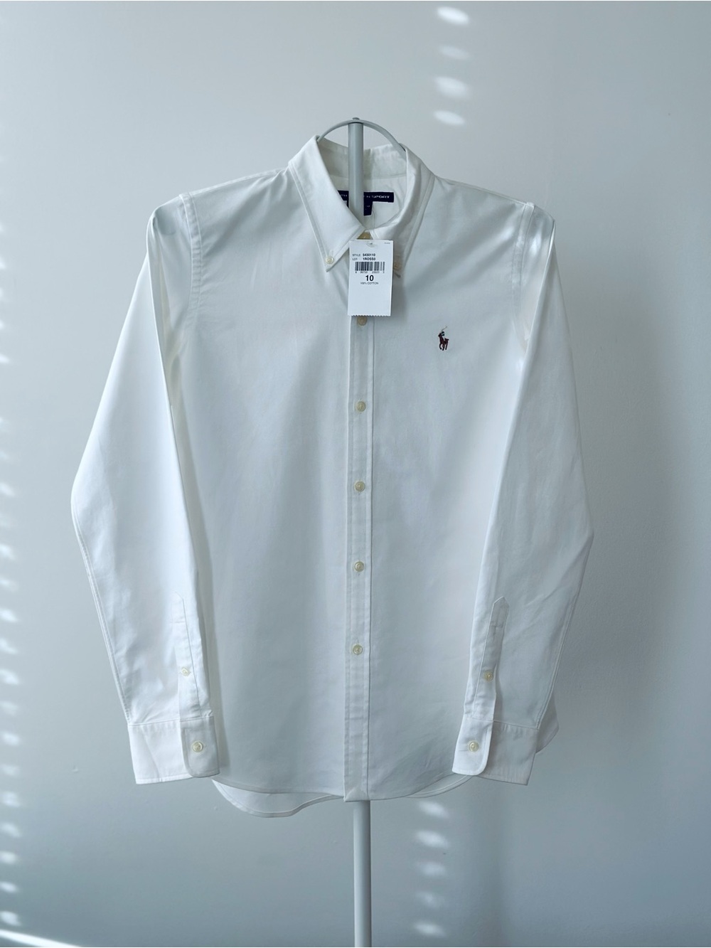 Ralph Lauren Sport NWT 100% Cotton Slim Fit Oxford Shirt Women’s Size 10